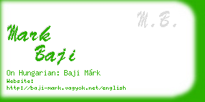 mark baji business card