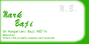 mark baji business card